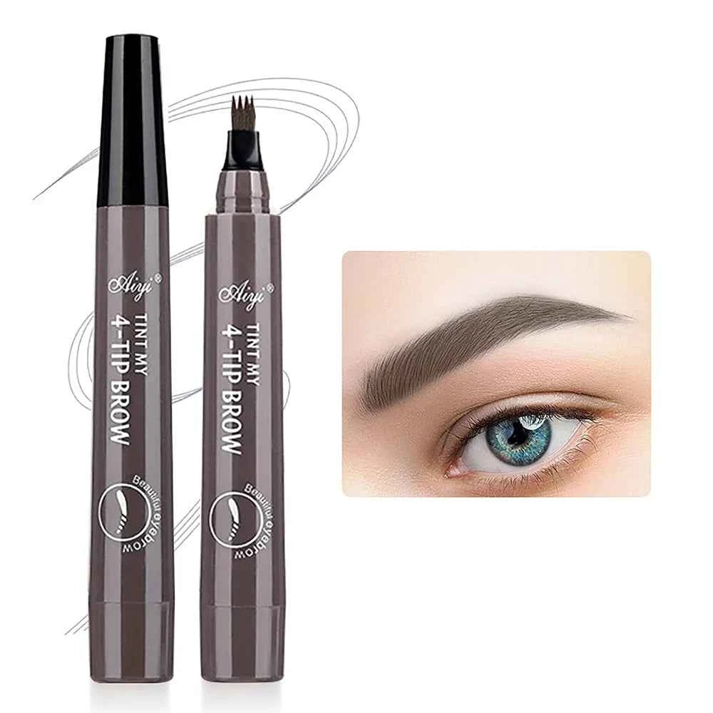 Microblading Eyebrow Pencil - Waterproof 4 Fork Design Available in 5 Colors