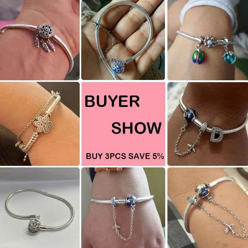 Silver 925 Moon Star Bracelet with Green Zircon - Adjustable 17-20CM Four Leaf Clover Charm Jewelry Gift