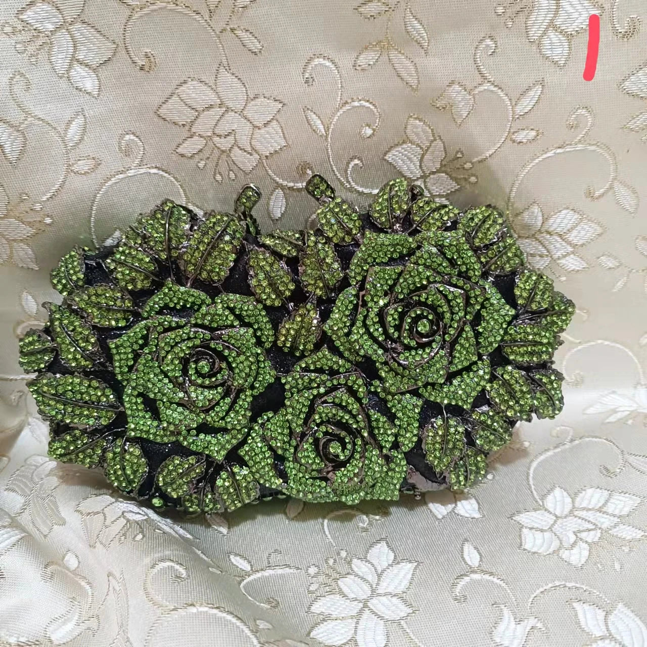 Golden Silver Crystal Clutch Bag for Women - Elegant Bridal Handbag for Wedding, Party & Cocktail Events