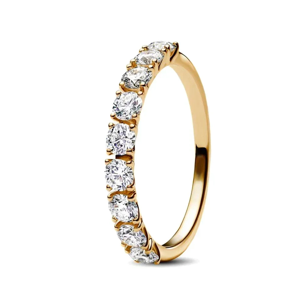 925 Sterling Silver Princess & Crystal Rings - Stunning 925 Sterling Silver Rings with Crystals