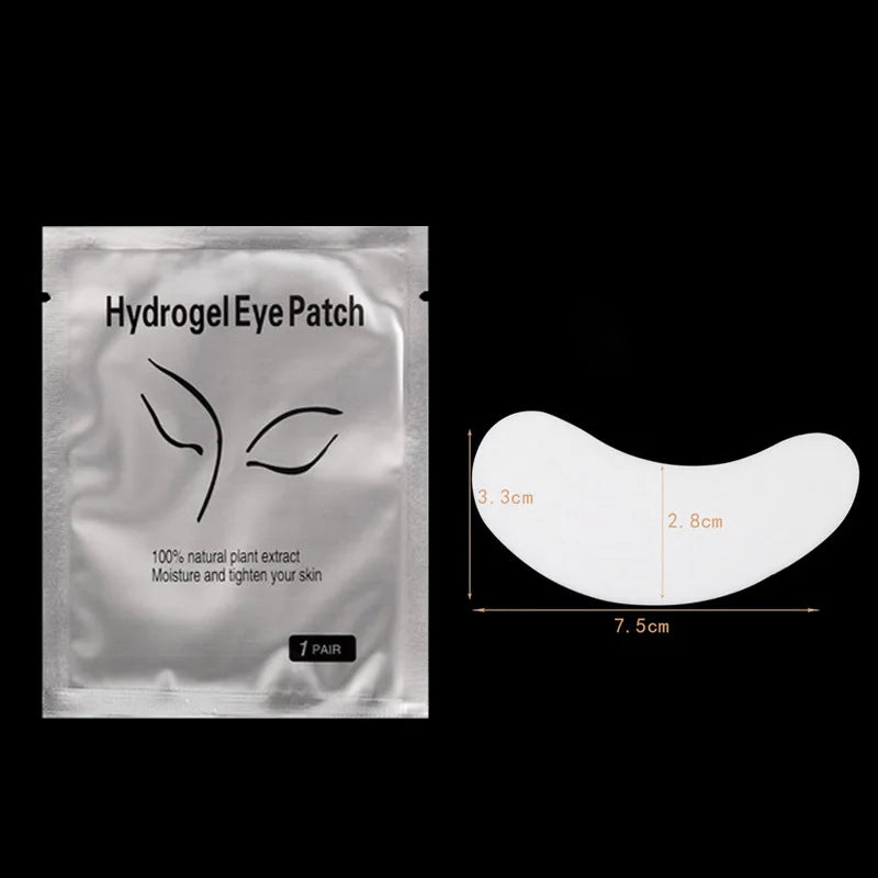 50 Pairs Eyelash Extension Under Eye Patches Gel Pads for Grafting Lashes Makeup Tools