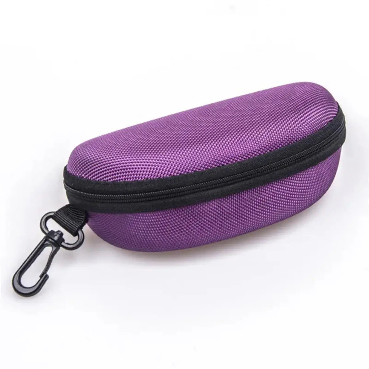 Portable Sunglasses Case Protector - Hard EVA Zippered Eyeglasses Case in Oxford Cloth