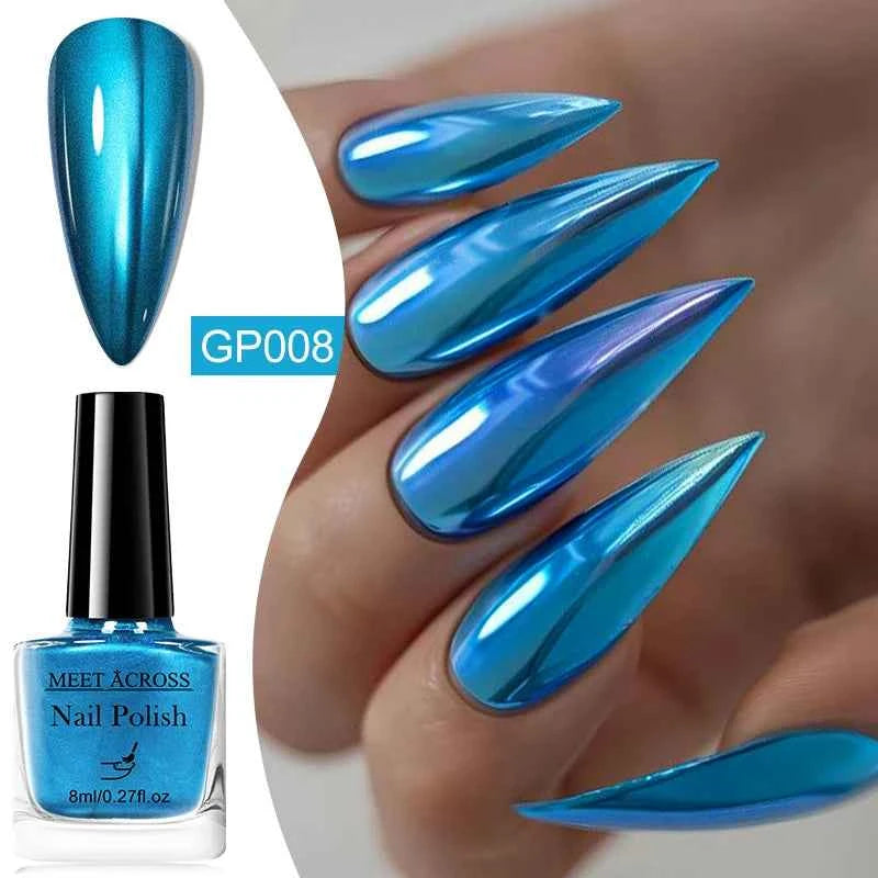 Metallic Nail Polish for Stunning Mirror Effect – 8ml