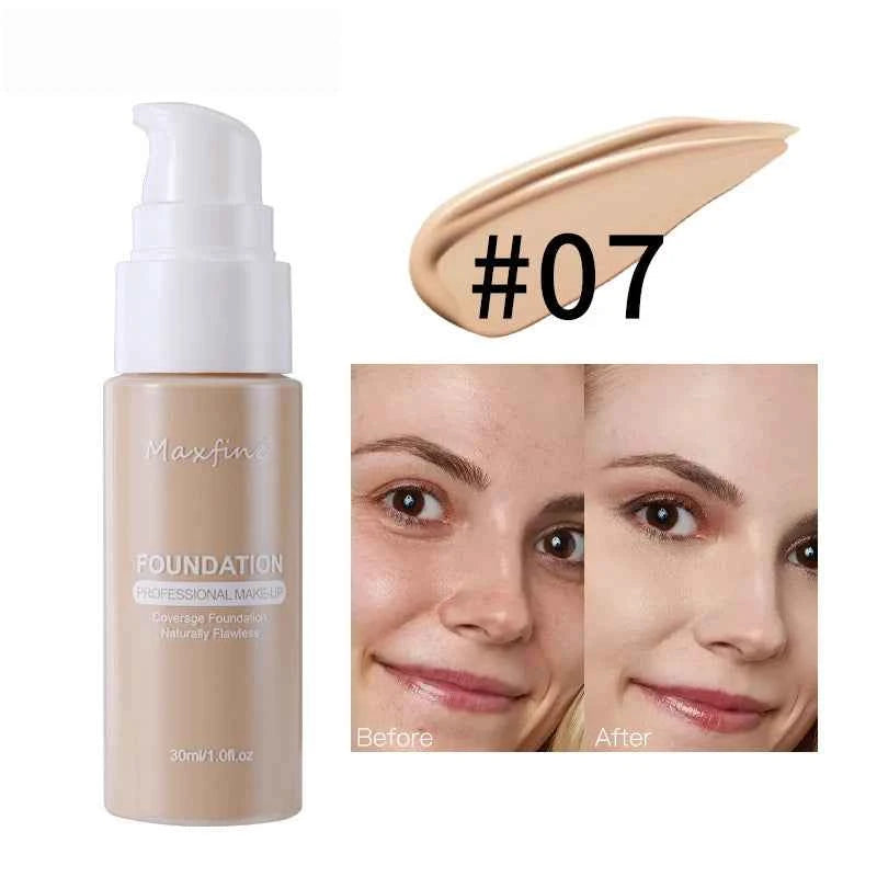 Waterproof and Sweat-Resistant Liquid Foundation Concealer for Flawless Skin