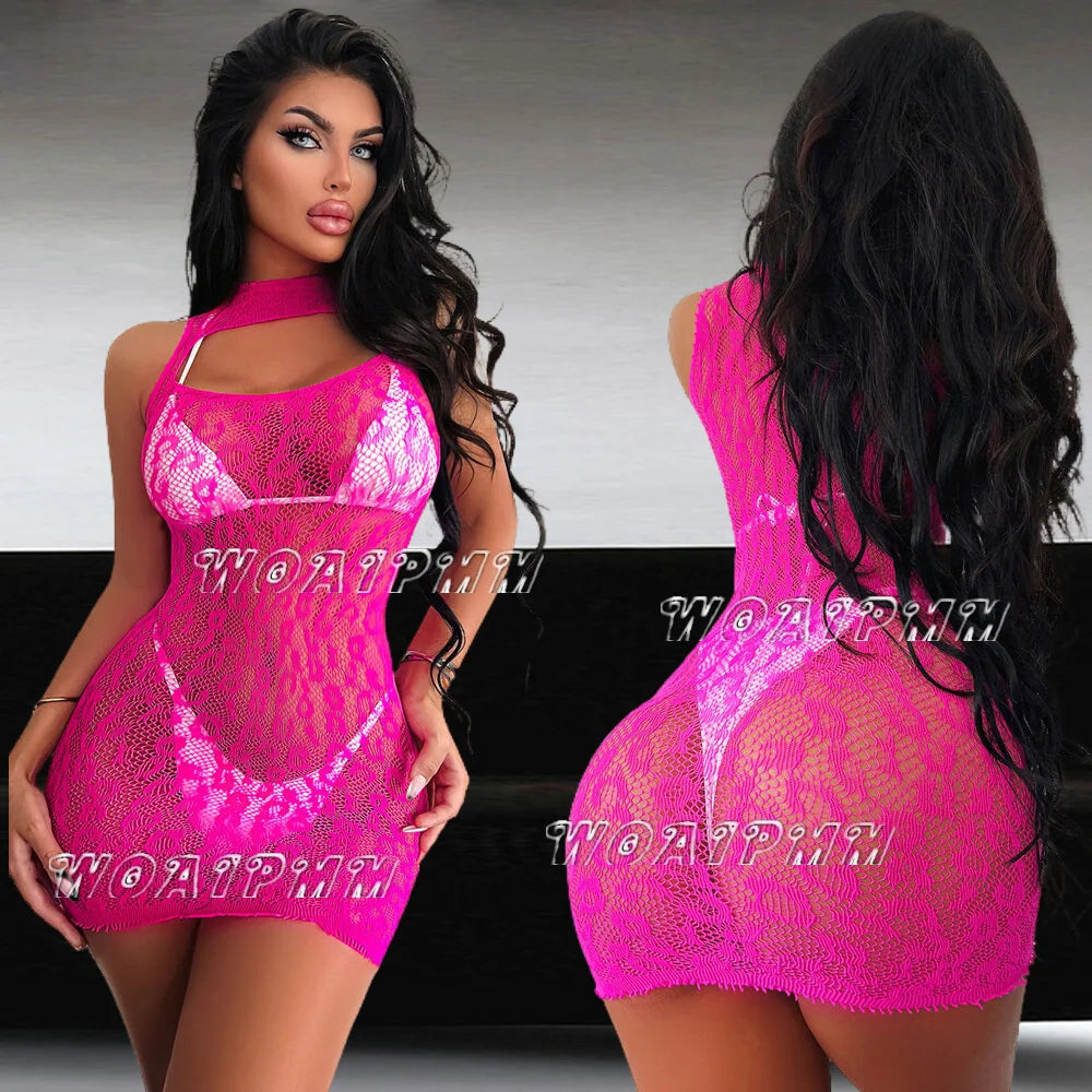 Lace Up Mini Dress - New White Party Club Elegant Y2K Hollow Backless Strapless Sexy Lingeries Pure Dresses for Women Beachwear