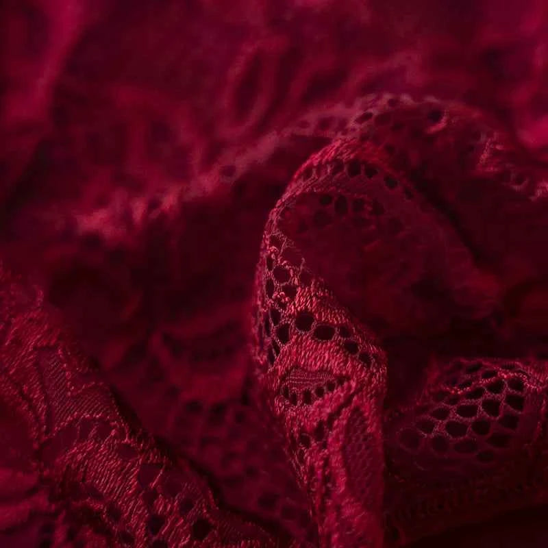 3PCS Set Luxury Floral Lace Panties Women Briefs Sexy Hollow Lingerie Breathable Underwear