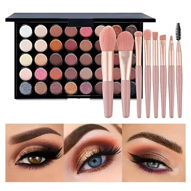 Glitter Eyeshadow Palette 40 Colors - Waterproof Long Lasting