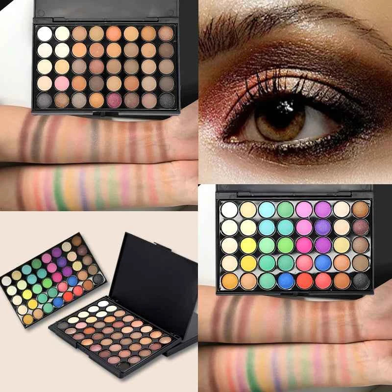 Glitter Eyeshadow Palette 40 Colors - Waterproof Long Lasting