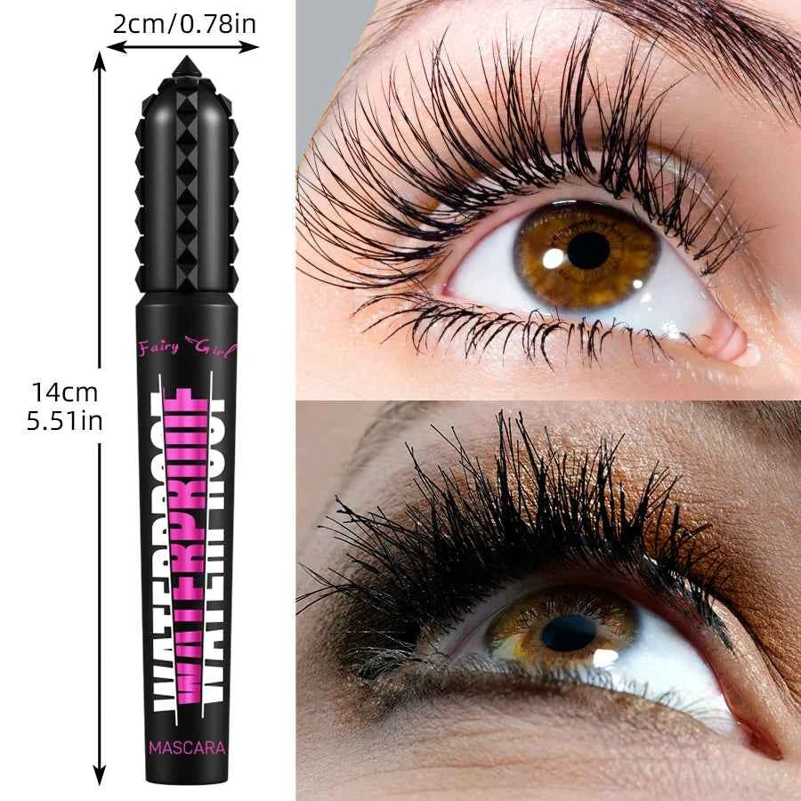 Black Waterproof Mascara for Lengthening Eyelash Extensions with 4D Effect - Korean Cosmetics