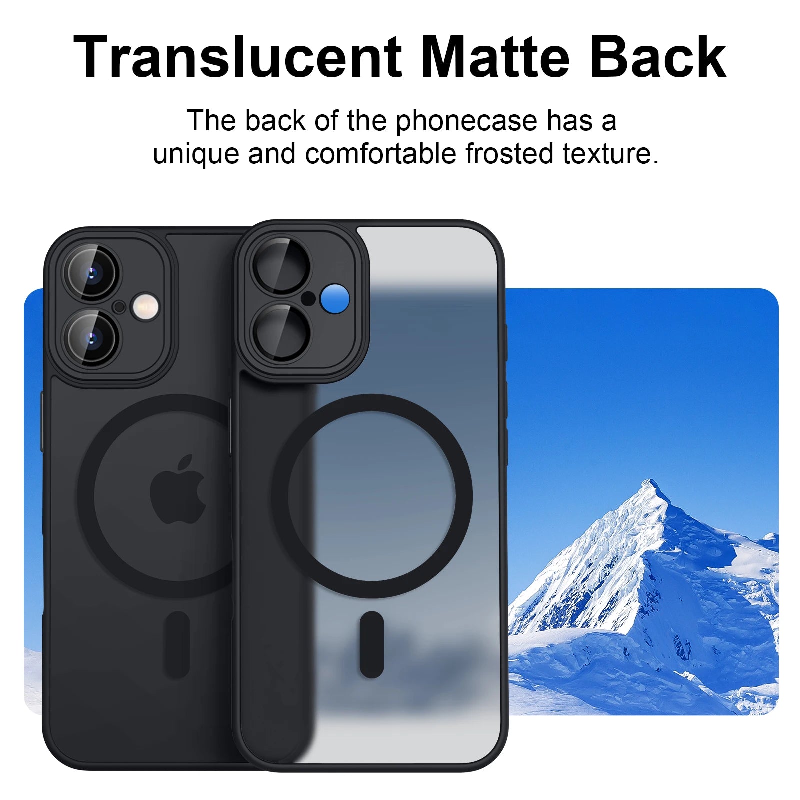 Luxury Magnetic Matte iPhone Case - Shockproof Translucent Armor for iPhone 11 to 16 with Wireless Charging Cover