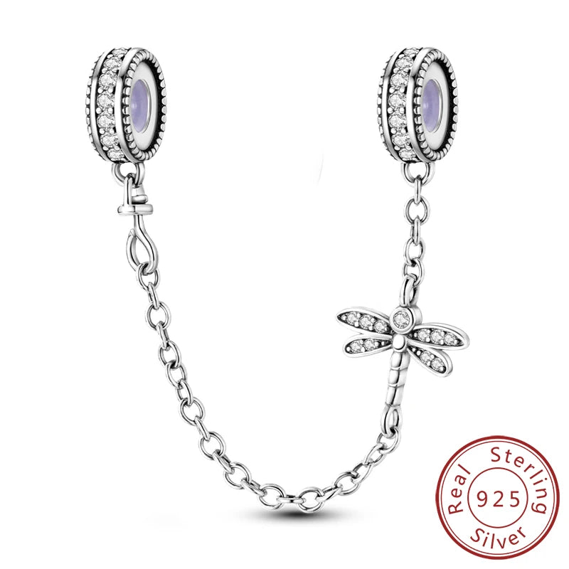 925 Sterling Silver Butterfly Charm - Firefly & Glow Charm for Bracelets