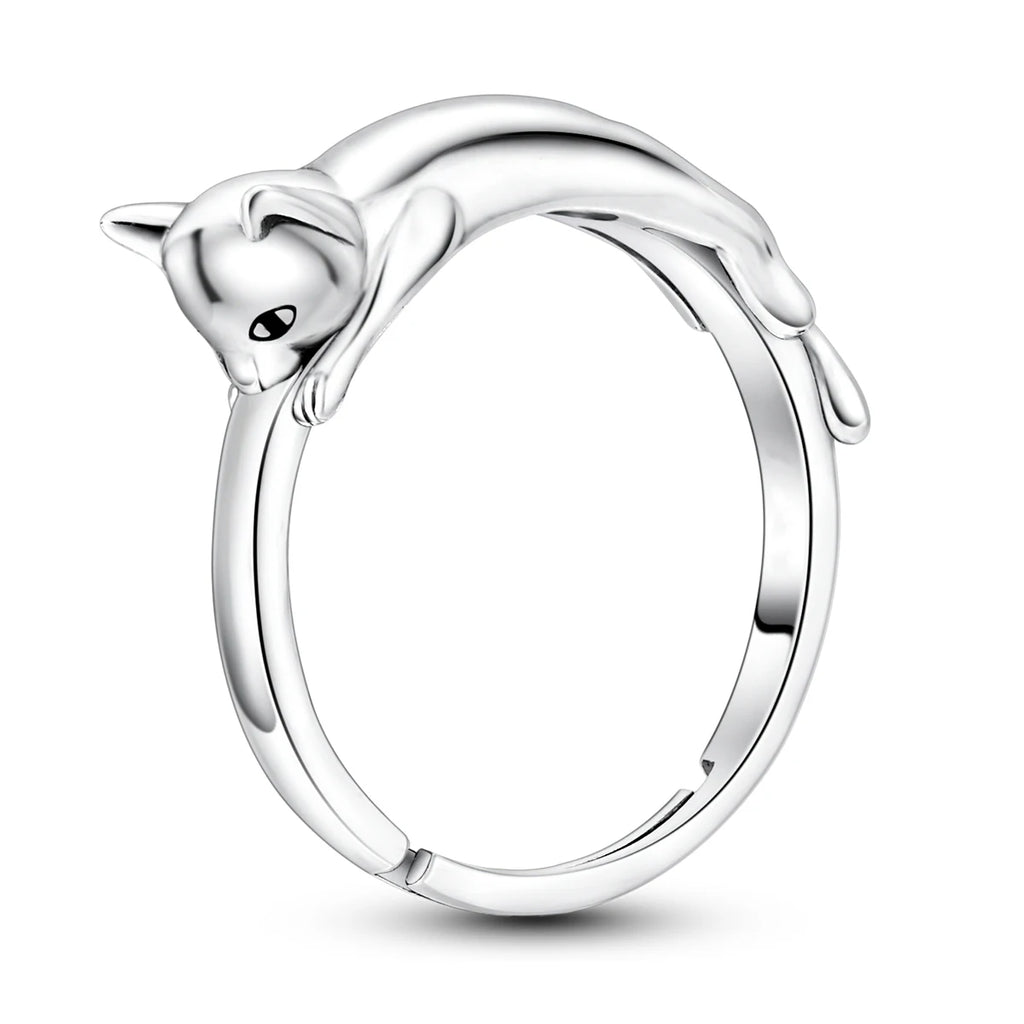 Silver-Plated Daisy Ring - Luxury Stackable Fine Jewelry for Any Occasion