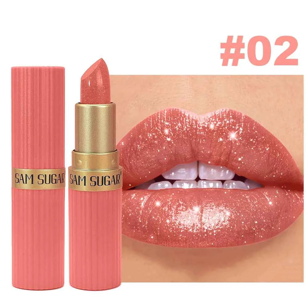 Pearlescent Pink Glitter Lipstick for Stunning Lips