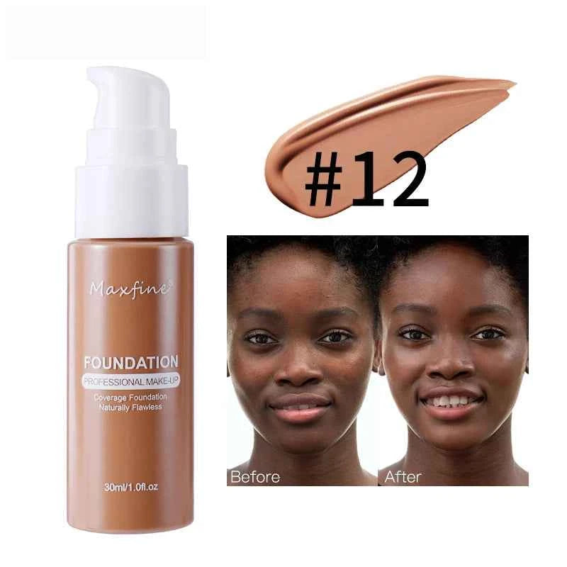 Waterproof and Sweat-Resistant Liquid Foundation Concealer for Flawless Skin