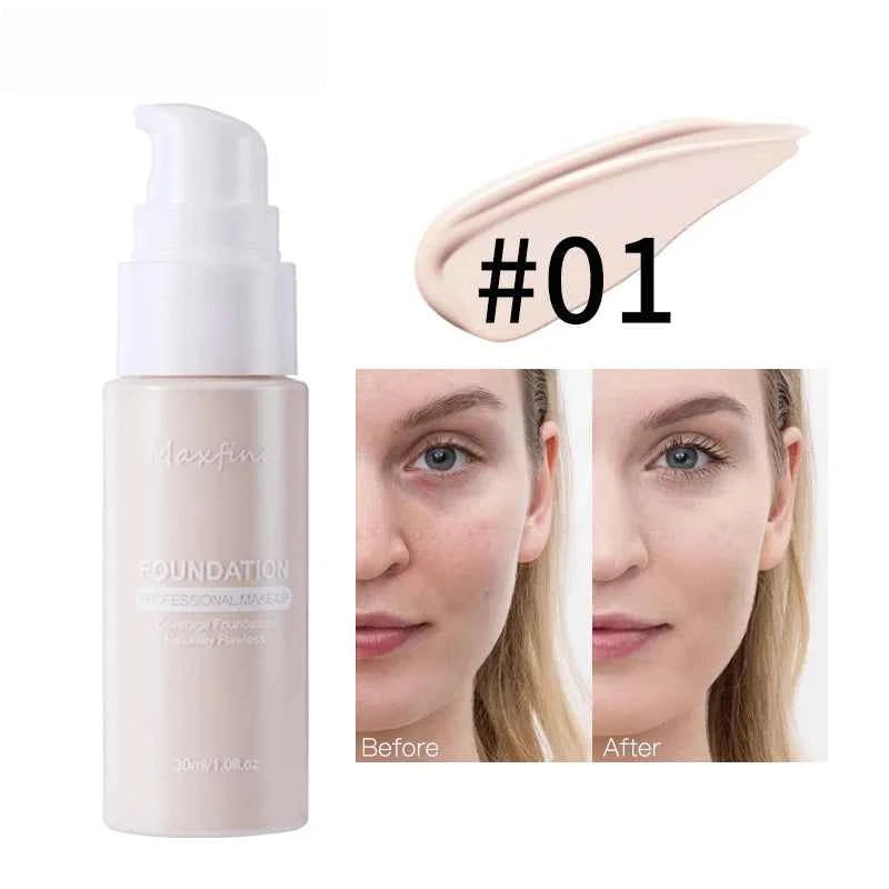 Waterproof and Sweat-Resistant Liquid Foundation Concealer for Flawless Skin
