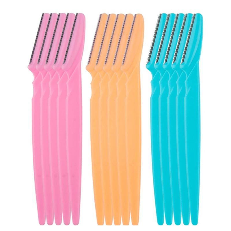 5/10/15Pcs Eyebrow Trimmer Makeup Tools for Safe Hair Removal and Eyebrow Shaping