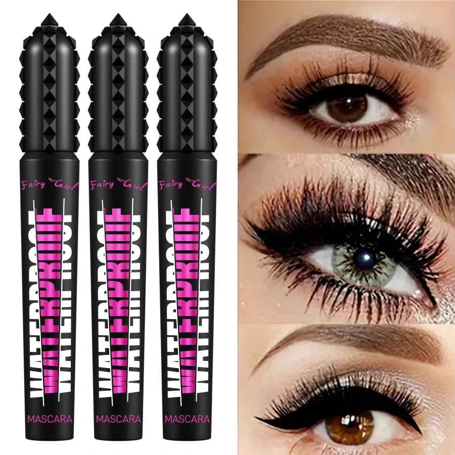 Black Waterproof Mascara for Lengthening Eyelash Extensions with 4D Effect - Korean Cosmetics