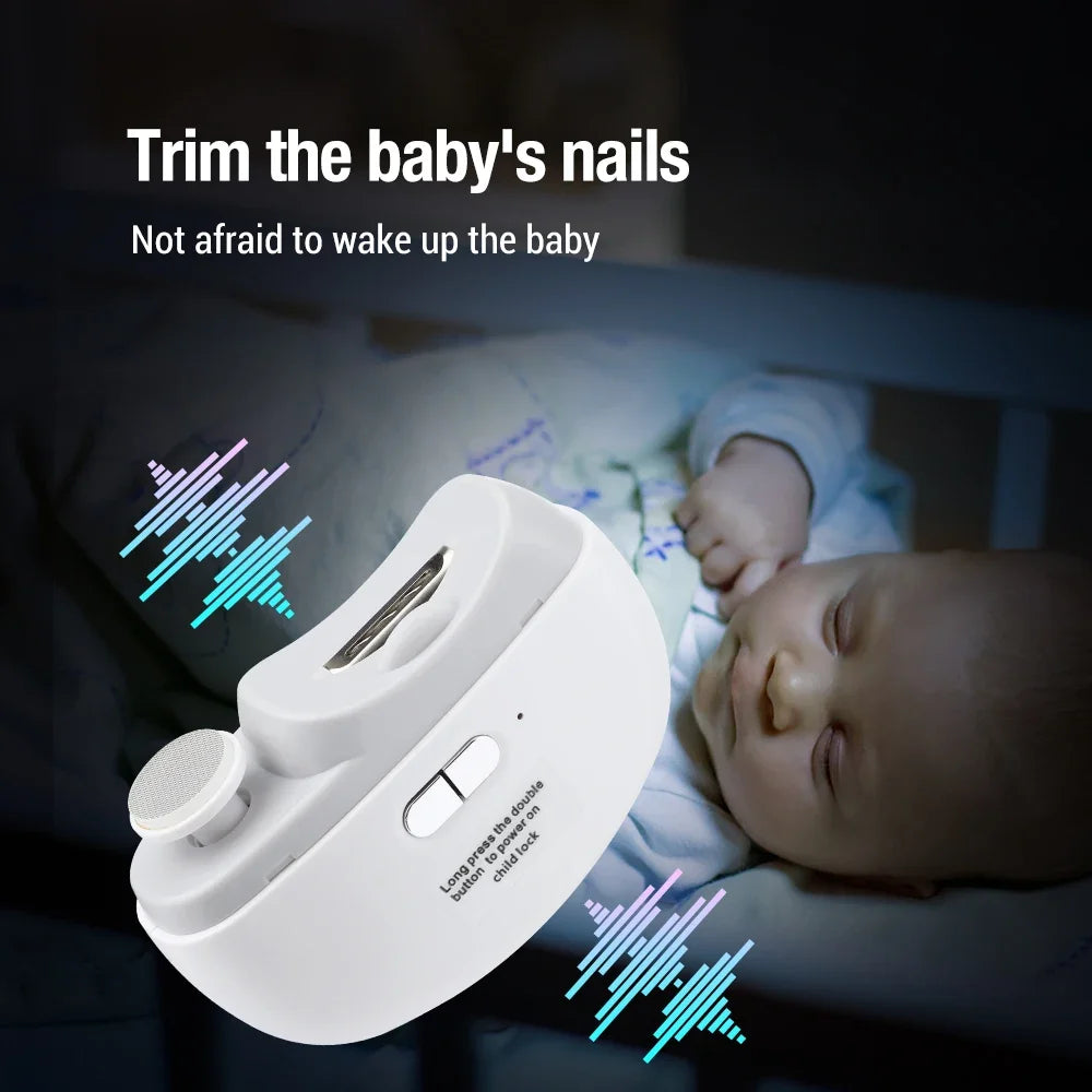 Rechargeable Electric Nail Trimmer for Babies and Adults with Light