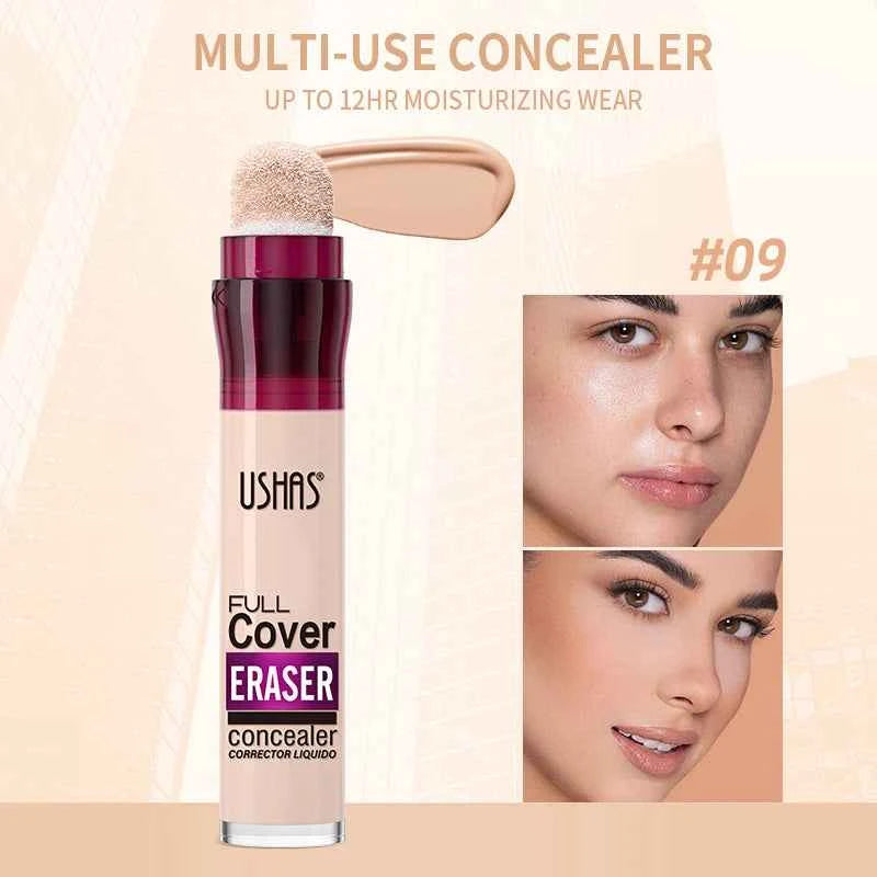 Multi Use Liquid Concealer with Sponge Head - 12 Colors for Flawless Coverage