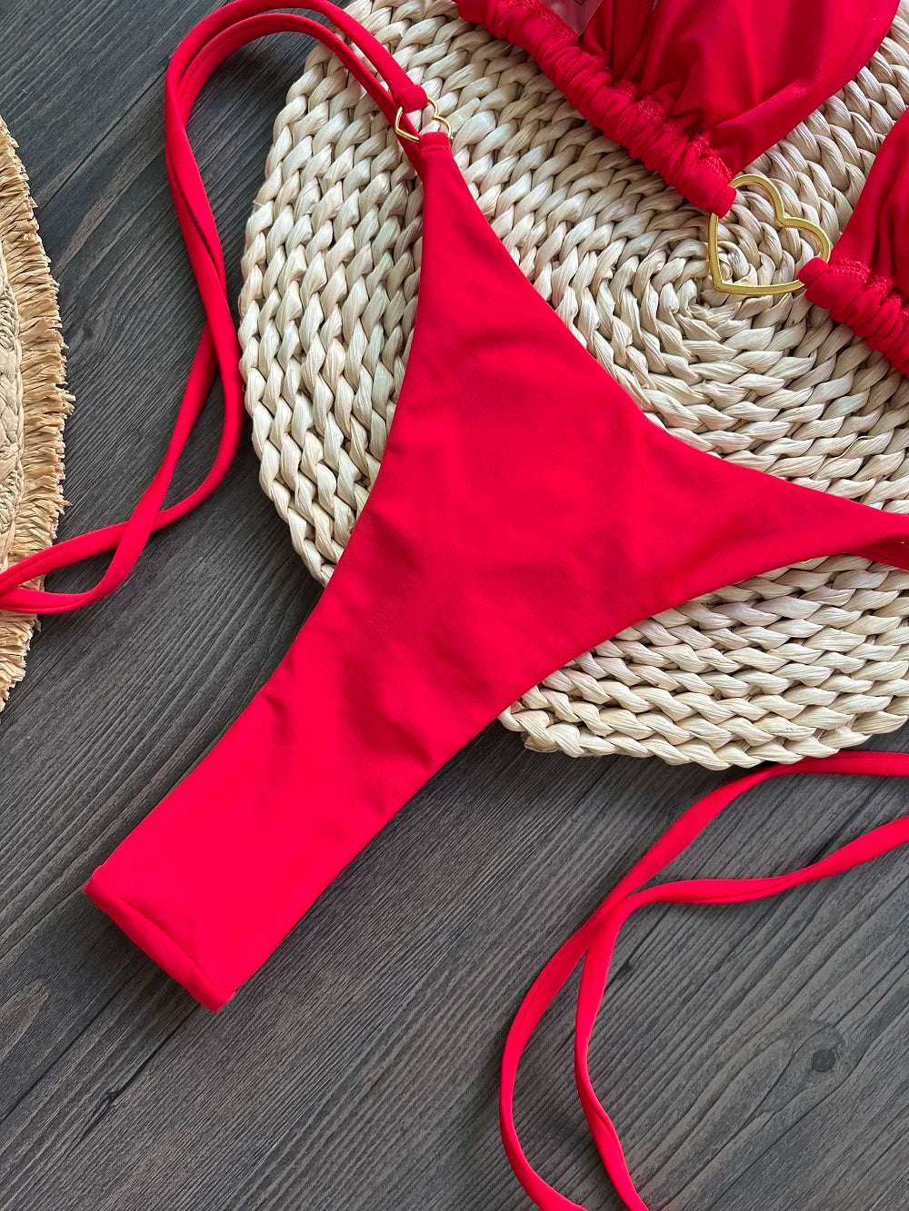 RUOTONSEPT Sexy Halter Bikini Set Women's Two-Piece Triangle Thong Swimwear Bathing Suit - Allurra Store