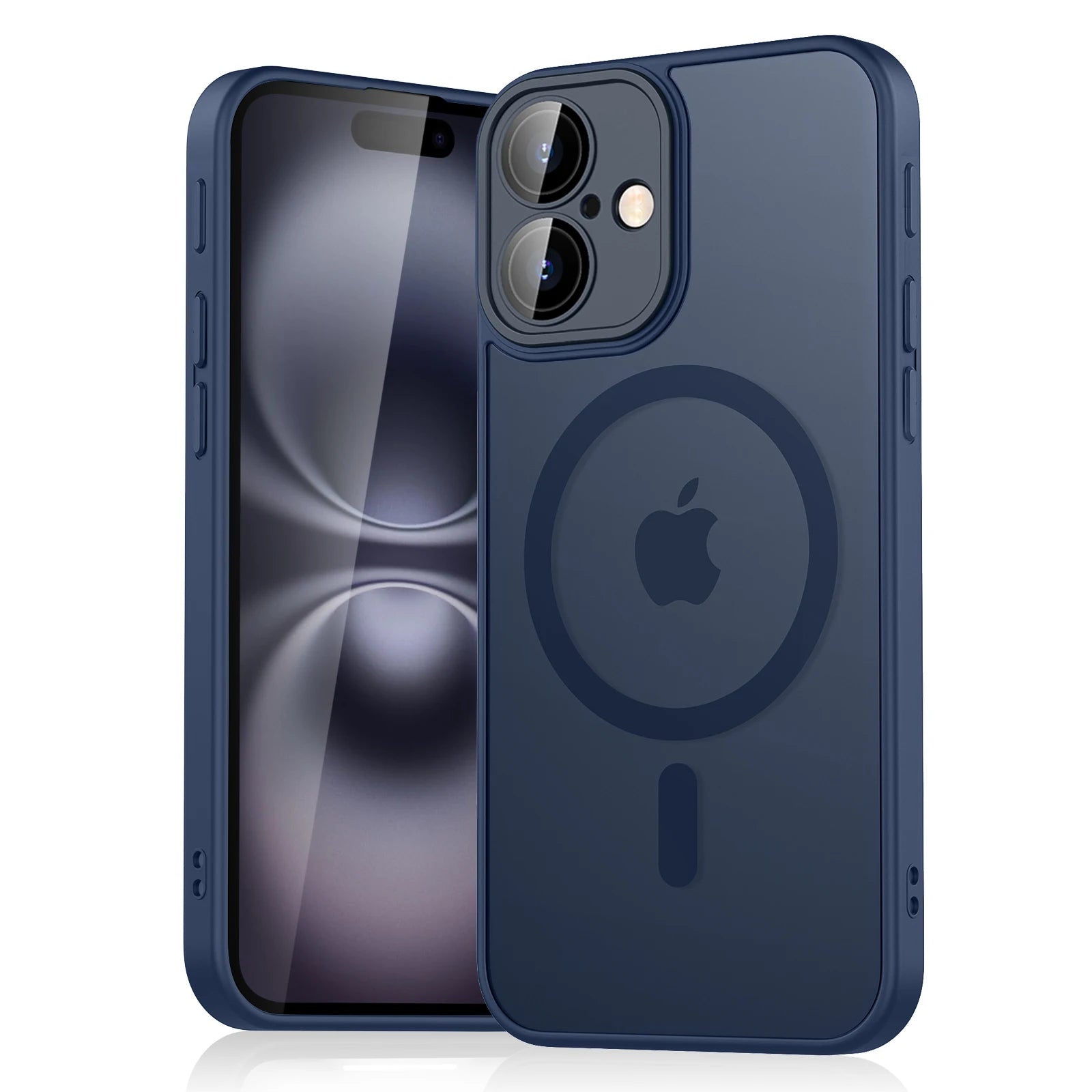 Luxury Magnetic Matte iPhone Case - Shockproof Translucent Armor for iPhone 11 to 16 with Wireless Charging Cover
