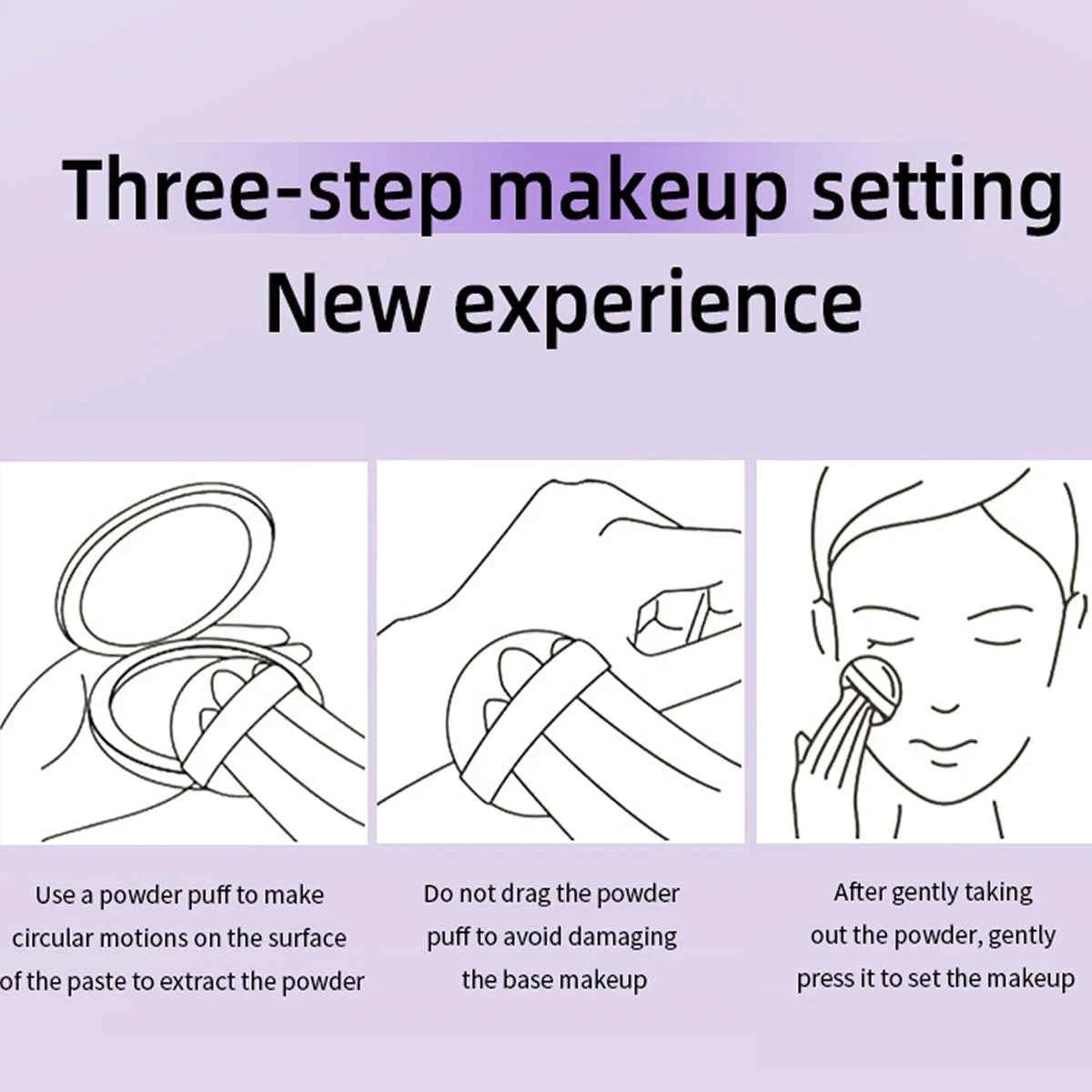 Waterproof Violet Cream Powder