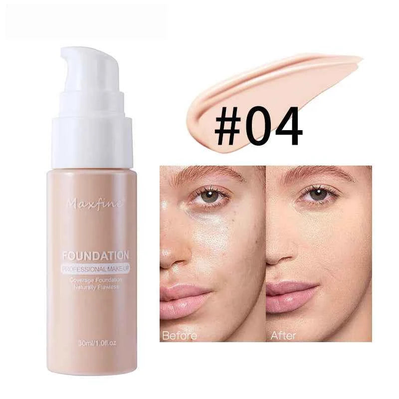 Waterproof and Sweat-Resistant Liquid Foundation Concealer for Flawless Skin