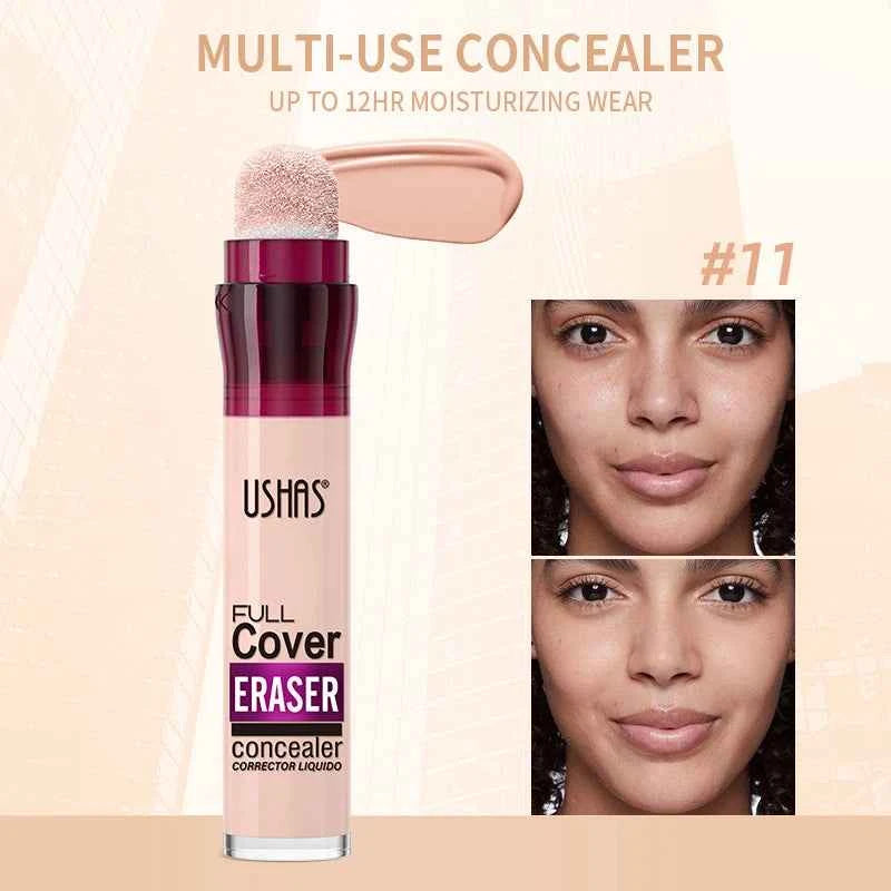 Multi Use Liquid Concealer with Sponge Head - 12 Colors for Flawless Coverage