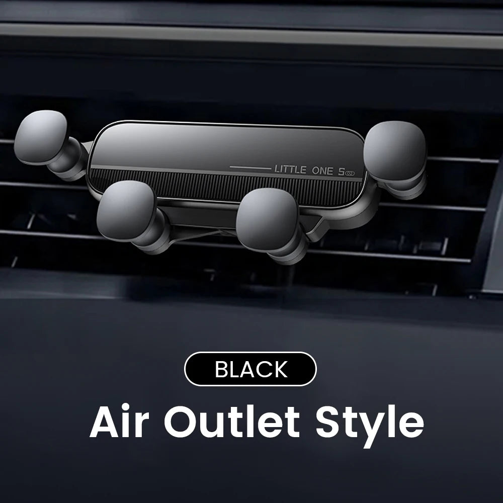 Gravity Car Phone Holder - Universal Air Vent Mount for iPhone 13, 12, Xiaomi, and GPS Stand