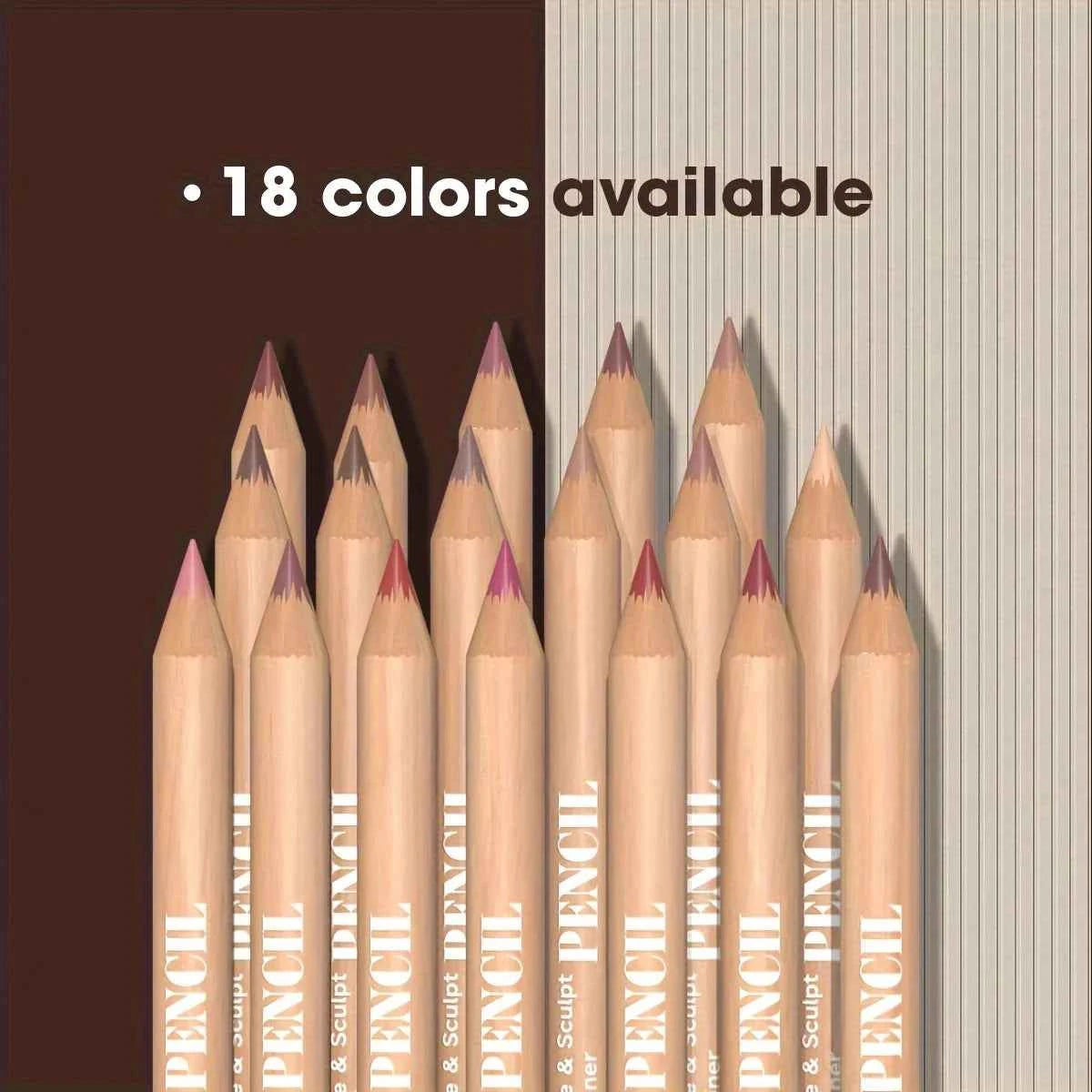 6pcs Velvet Matte Lip Liner Set - Long-Lasting Lip Makeup in Versatile Berry, Brown, Pink Shades