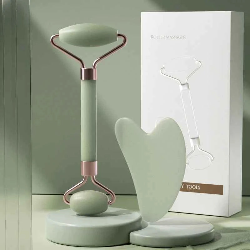 Facial Massage Tool - Multi-Purpose Roller and Resin Scraping Board for Beauty Skincare and Health Care