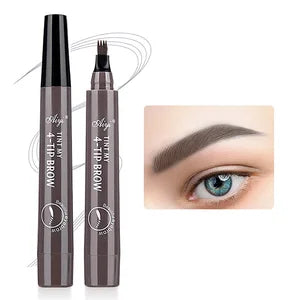 Four-Pronged Eyebrow Pencil - Long-Lasting, Water-Resistant, Anti-Smudged Formula