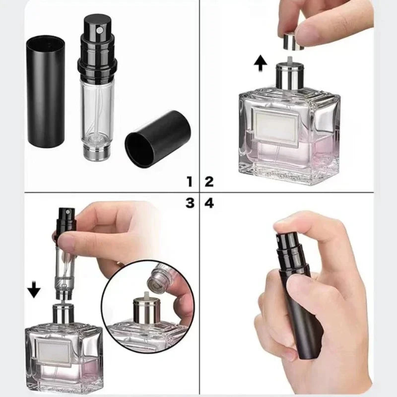 Mini Refillable Perfume Atomizer - 5ml/10ml for Easy Fragrance Travel