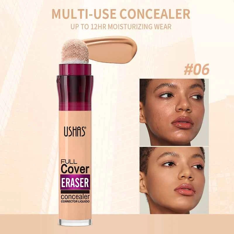 Multi Use Liquid Concealer with Sponge Head - 12 Colors for Flawless Coverage