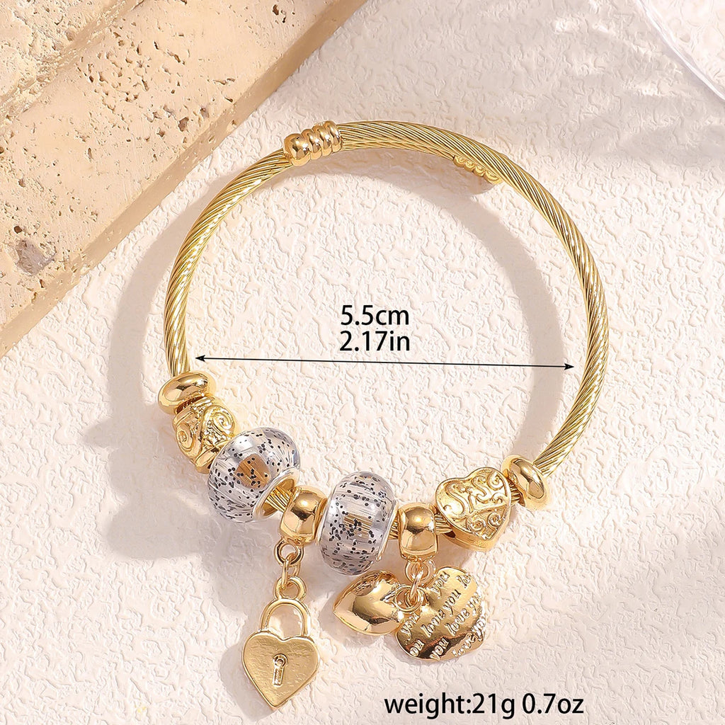 Women’s Beaded Bracelet with Multi-Element Design