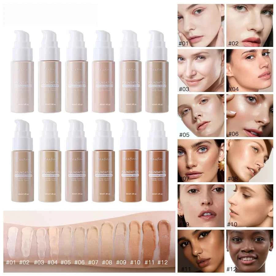 Waterproof and Sweat-Resistant Liquid Foundation Concealer for Flawless Skin