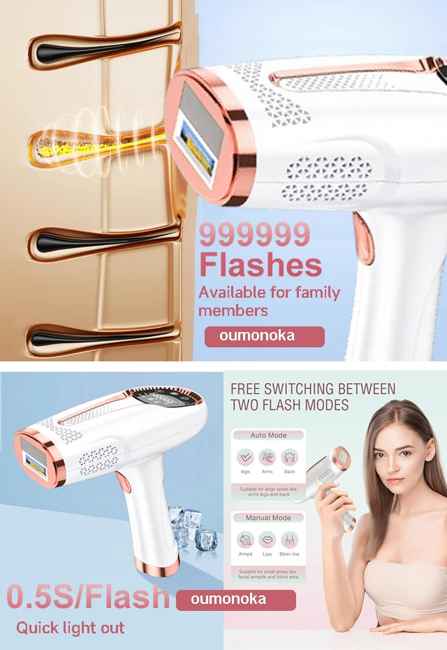Laser Epilator for Women 999999 Flashes - Allurra Store