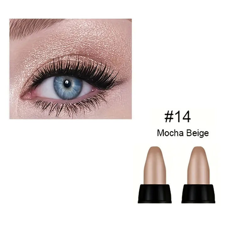 16 Colors Pearlescent Eyeliner - Waterproof, Long-Lasting, Non-Smudge Glitter Eye Makeup