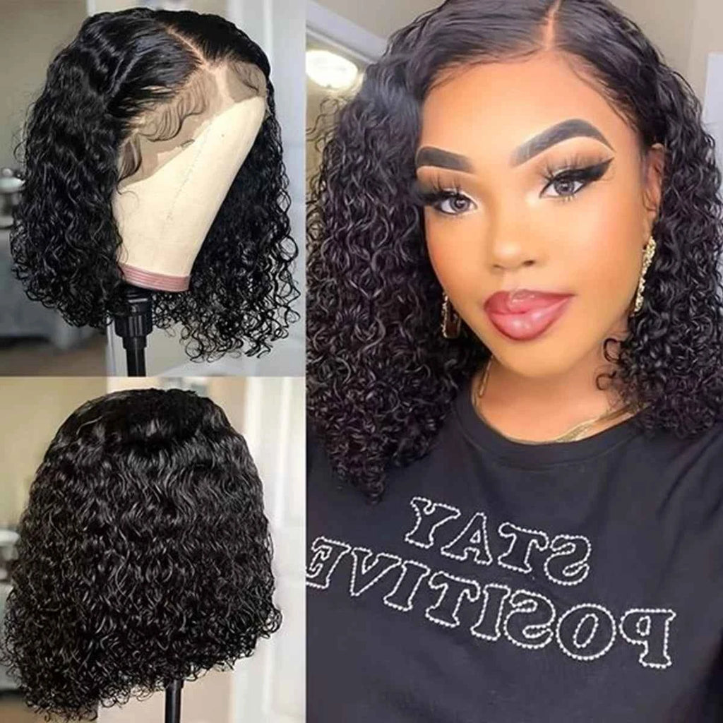 Deep Wave Lace Frontal Bob Wig