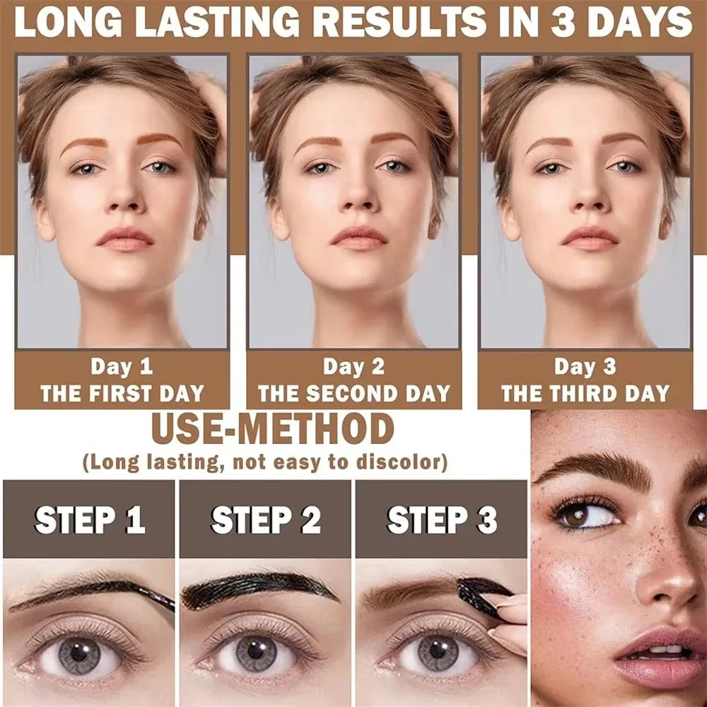 Lasting Eyebrow Gel - Long-Lasting Eyebrow Gel with Smudge-Proof and Sweat-Resistant Formula for Perfect Brows - Allurra Store