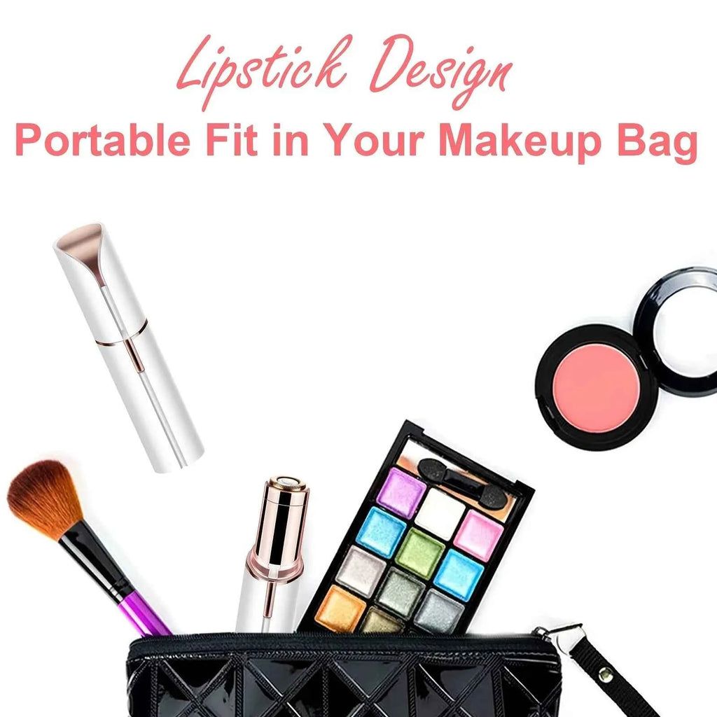 Portable Electric Hair Remover - Lipstick Shaped Painless Facial Hair Removal Shaver Tool for Women