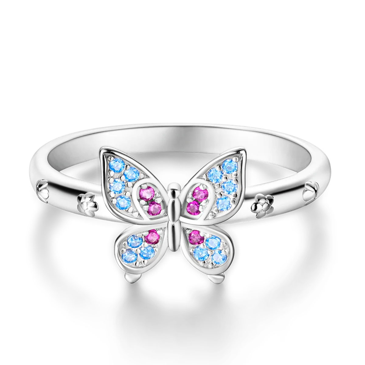 Silver-Plated Daisy Ring - Luxury Stackable Fine Jewelry for Any Occasion