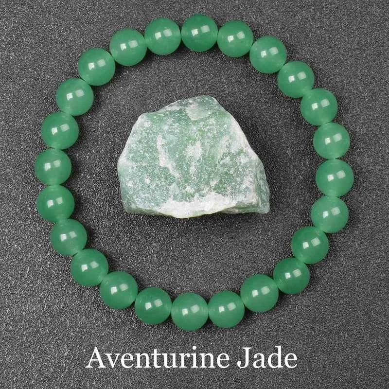 Natural Golden Obsidian Bracelet for Men and Women - Raw Stone Round Bead Energy Jewelry