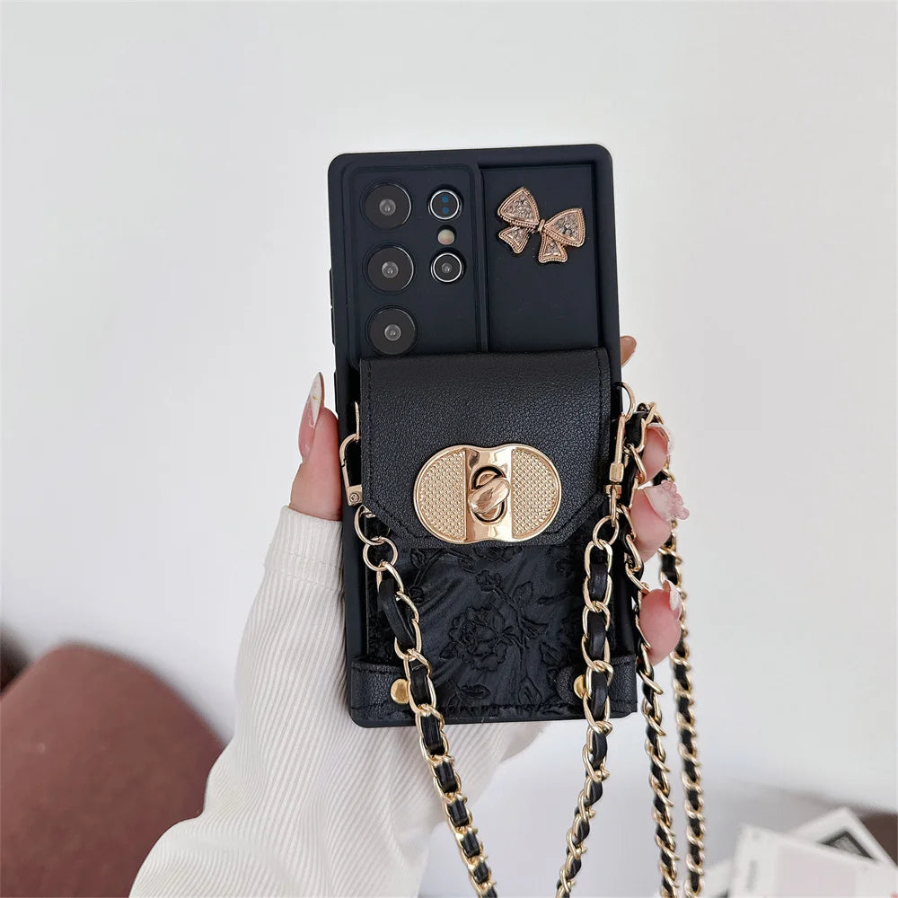 Crossbody Wallet Case for Samsung Galaxy S24 S21 FE S25 Ultra S23 S22 Plus A06 A16 A56 A36 A54 A55 A35 A25 A15