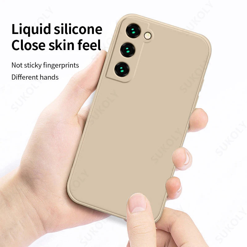 Samsung Galaxy S24 Shockproof Case - Liquid Silicone Phone Cover for S24, S23, S22, S25 Ultra, S24 FE, A56, A55, A53, A54, A16, A17 5G, S25 Edge