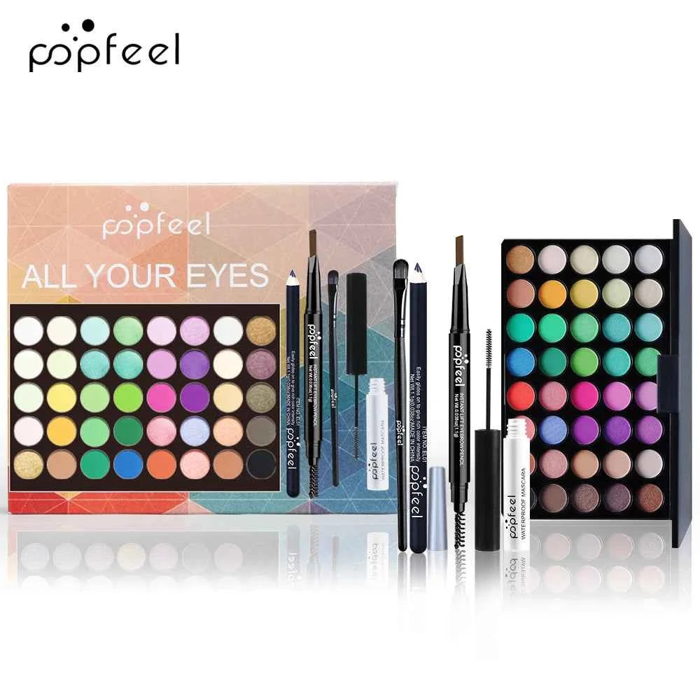 Eye Makeup Set -  Eyeshadow , Eyeliner, Mascara, Eyebrow Pencil