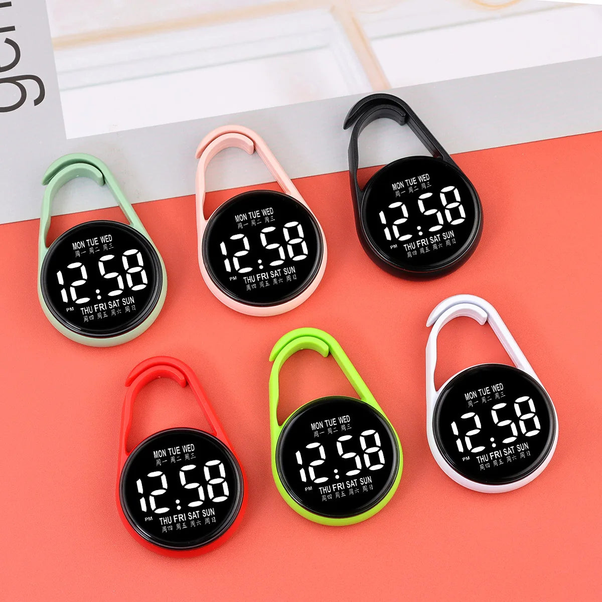 LED Night Light Watch - Digital Electronic Pocket Watch - Allurra Store