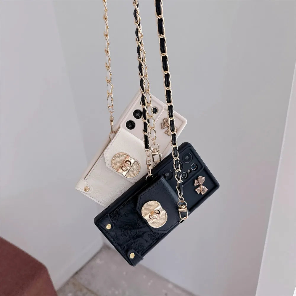 Crossbody Wallet Case for Samsung Galaxy S24 S21 FE S25 Ultra S23 S22 Plus A06 A16 A56 A36 A54 A55 A35 A25 A15