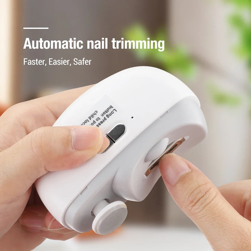 Rechargeable Electric Nail Trimmer for Babies and Adults with Light