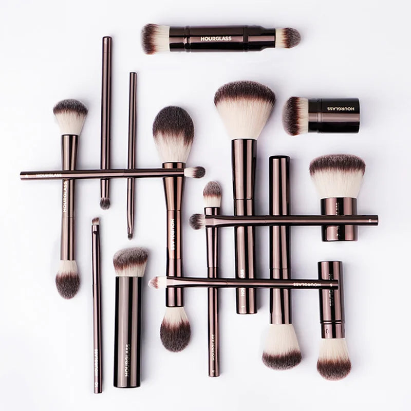 Hourglass Makeup Brushes for Powder, Foundation, Concealer, Blusher, Bronzer, Eye Shadow, Eyebrow, Eyeliner, and Sculpting